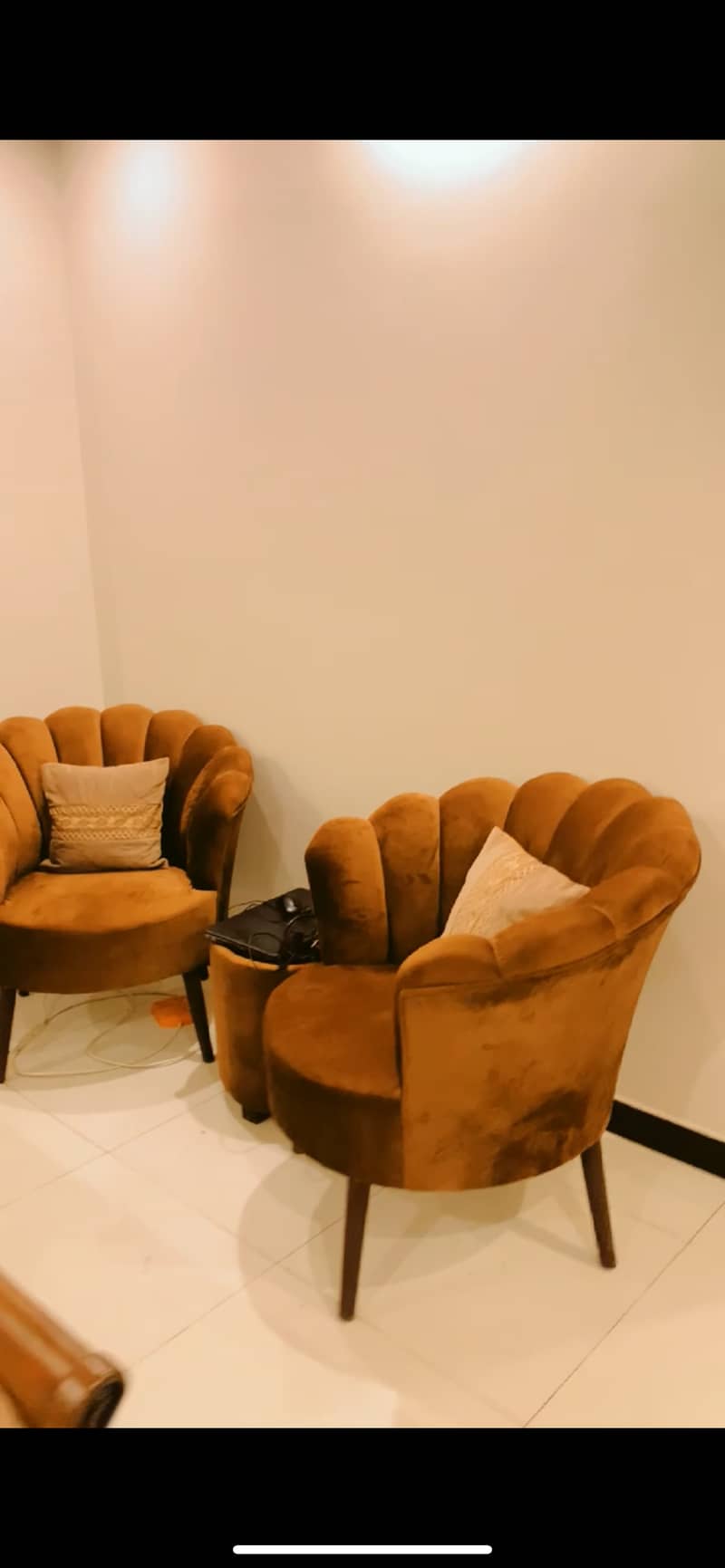 Coffee Chair Set For Sale (brown color) 1