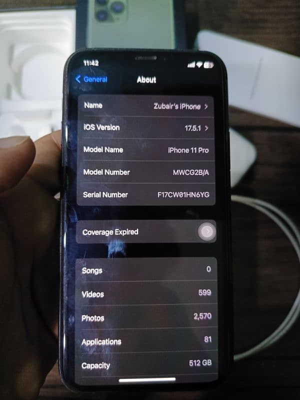 Iphone 11 pro 512gb non pta 99% health 2