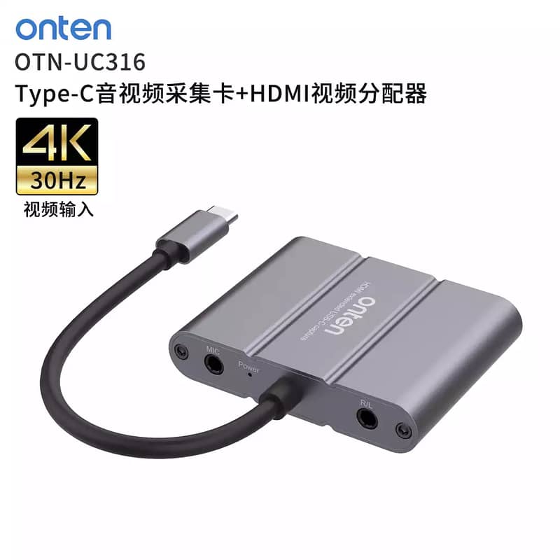 Onten UC316 Type C Audio and Video Capture Card With HDMI Video 0