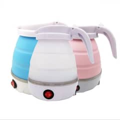 0.6L Mini Folding Kettle Portable Water Heater 600W Silicone C