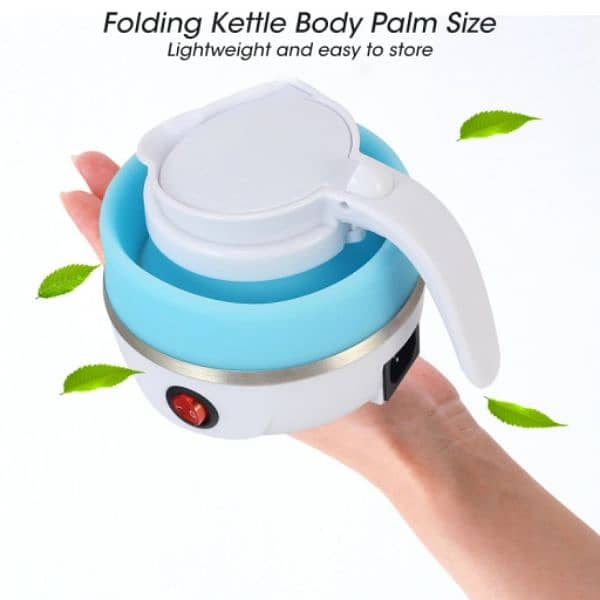 0.6L Mini Folding Kettle Portable Water Heater 600W Silicone C 1