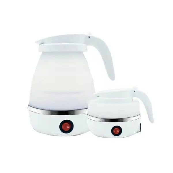 0.6L Mini Folding Kettle Portable Water Heater 600W Silicone C 2