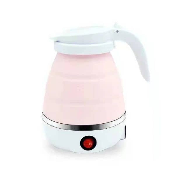 0.6L Mini Folding Kettle Portable Water Heater 600W Silicone C 4