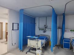 Hospital curtain- curtain Railing available - curtain with railing