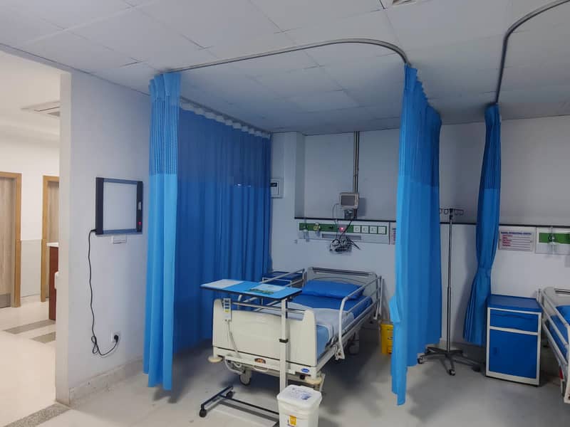 Hospital curtain- curtain Railing available - curtain with railing 0