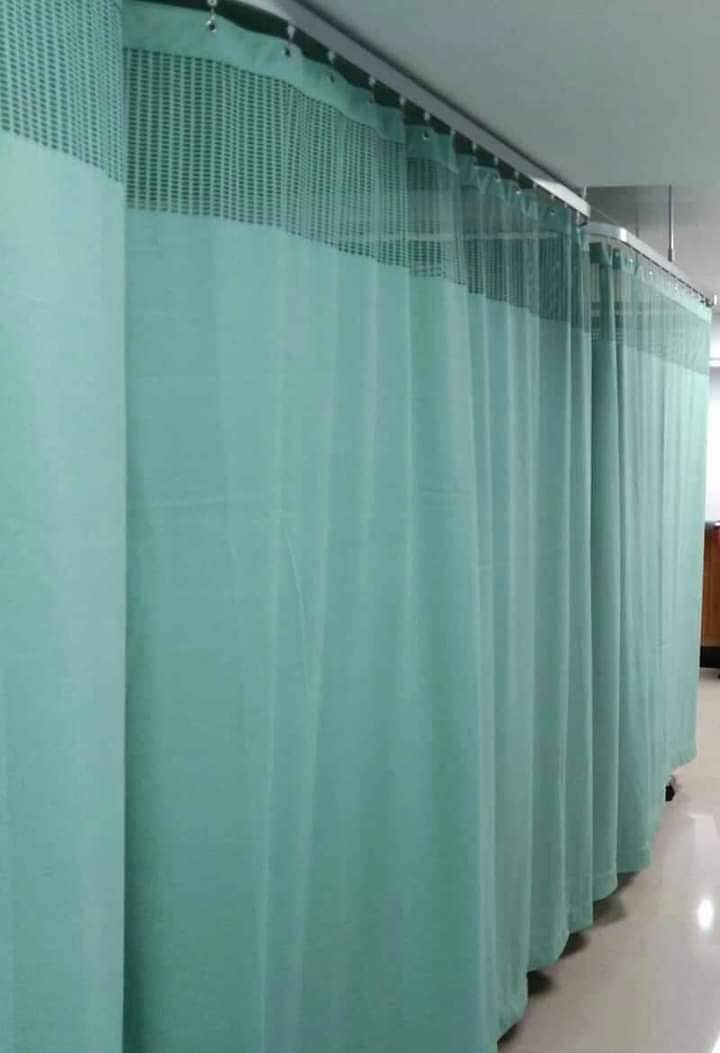 Hospital curtain- curtain Railing available - curtain with railing 1