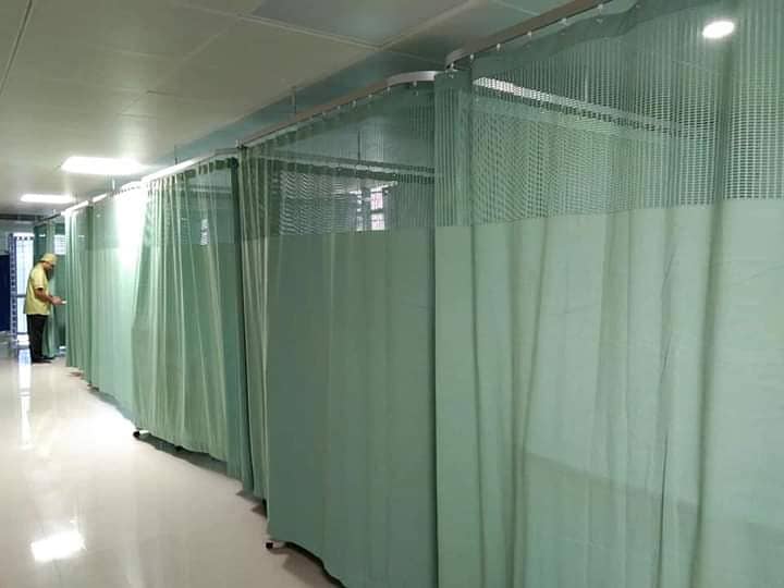 Hospital curtain- curtain Railing available - curtain with railing 2