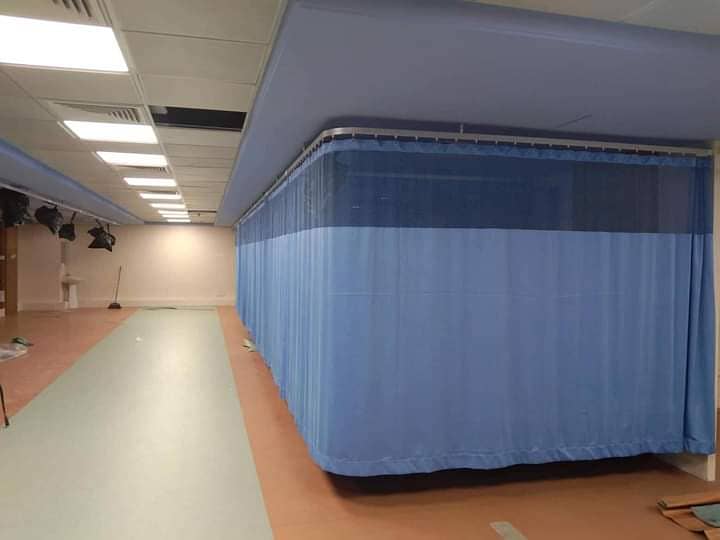 Hospital curtain- curtain Railing available - curtain with railing 4