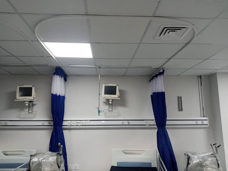 Hospital curtain- curtain Railing available - curtain with railing 9