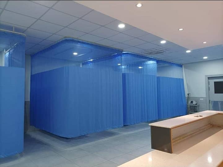 Hospital curtain- curtain Railing available - curtain with railing 15