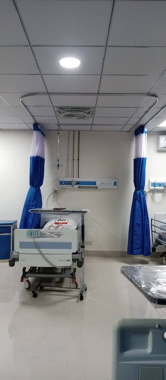 Hospital curtain- curtain Railing available - curtain with railing 17