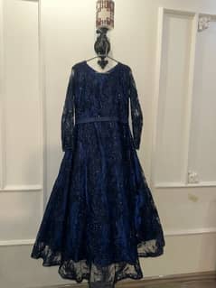 Blue Fancy Long Frock