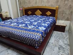 wooden bed set