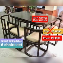 Smart dining table/round dining table/4 chair/6 chair/dining table