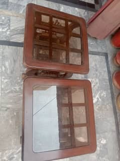 2 wood table for sale good condition chinioti style