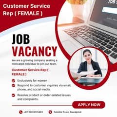 Customer Service Representative (Fixed Salary + Commission)