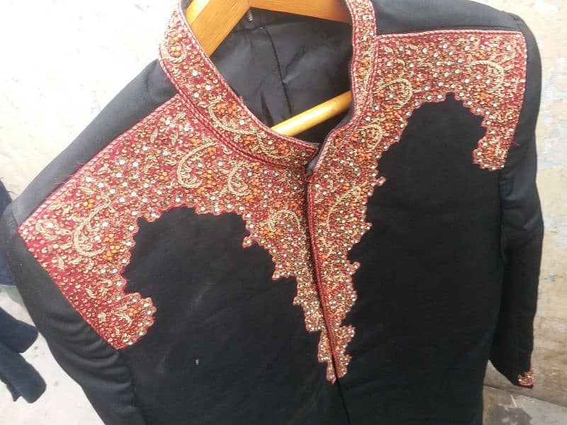 Black SHERWANI large Size. 4