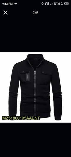 1 PC MEN,S STITCHED FLEECE ZIPPER JACKET UNIQUE DESIGN