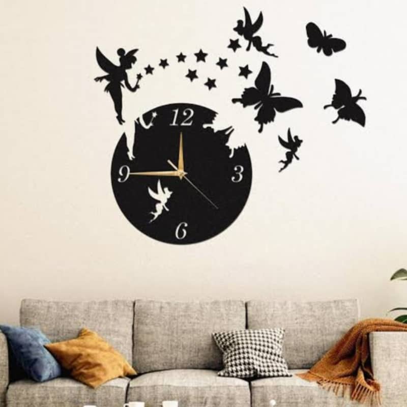 Fairy Clock For Decorate Your Wall 0