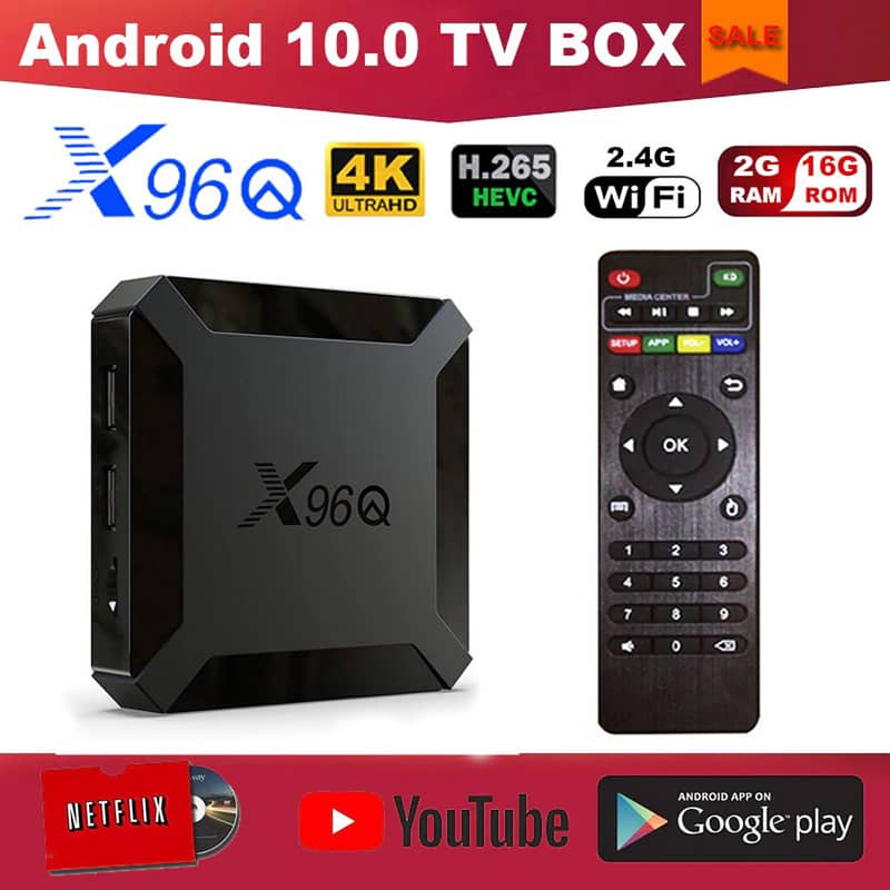 5000+ Free Channels Android tv Box X96Q Gaming stick mouse IPTV 0