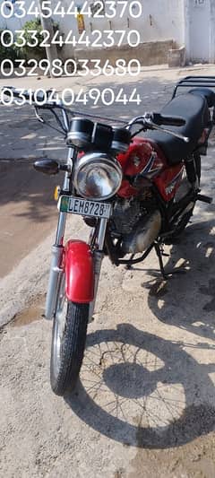 Suzuki GS 150 red colour Lahore no pack injen 30000 something driven