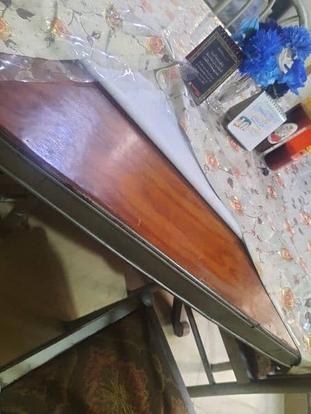 wood dining table with 6 chairs 2