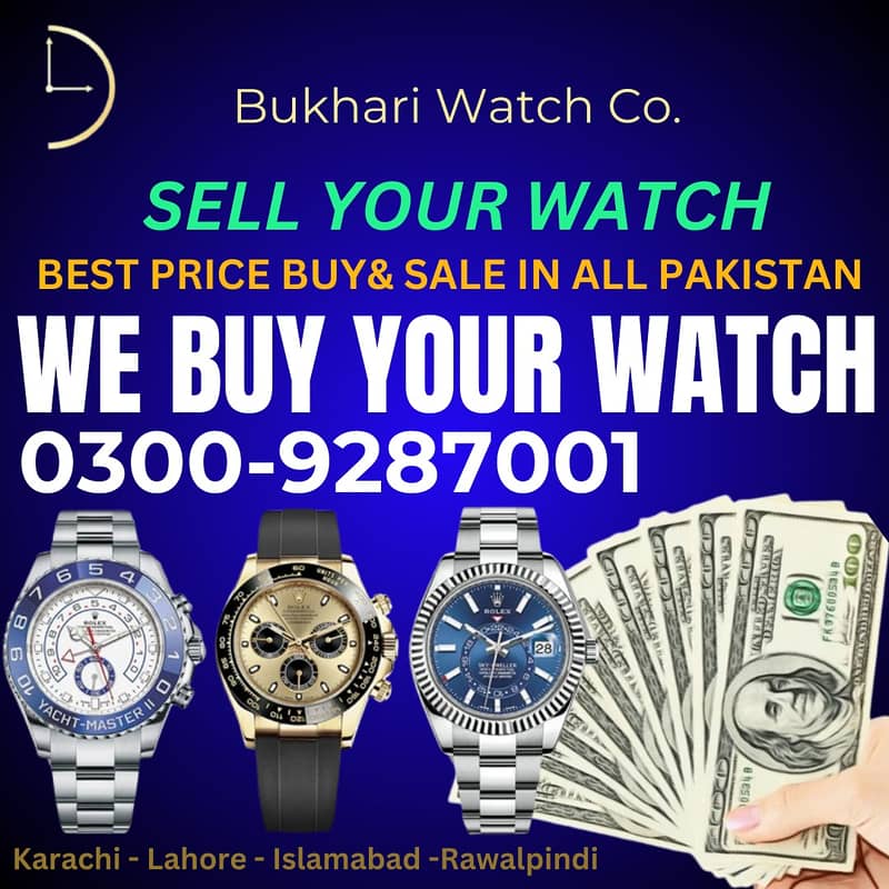 Sell Me Your Watch BUYER ROLEX OMEGA CARTIER BREGUET BVLGARI PANERAI 0