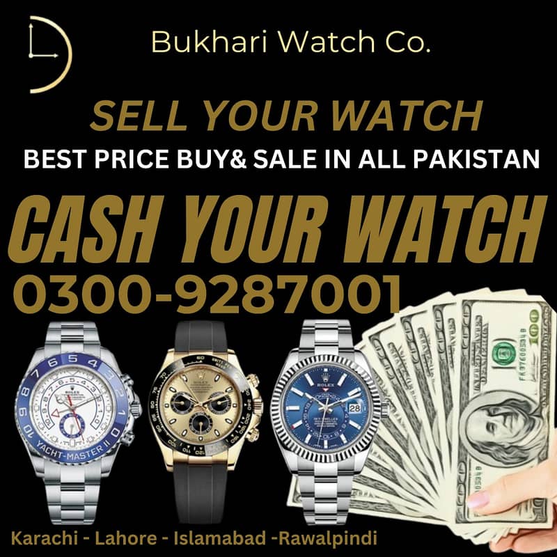 Sell Me Your Watch BUYER ROLEX OMEGA CARTIER BREGUET BVLGARI PANERAI 1