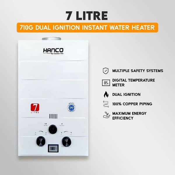 Hanco branded 7 litre instant geyser water heater 1