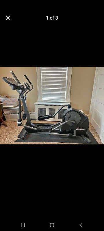 Life Fitness elliptical cross trainer Exercise machine magnetic cycle 1