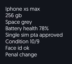 iphone xsmax 256gb