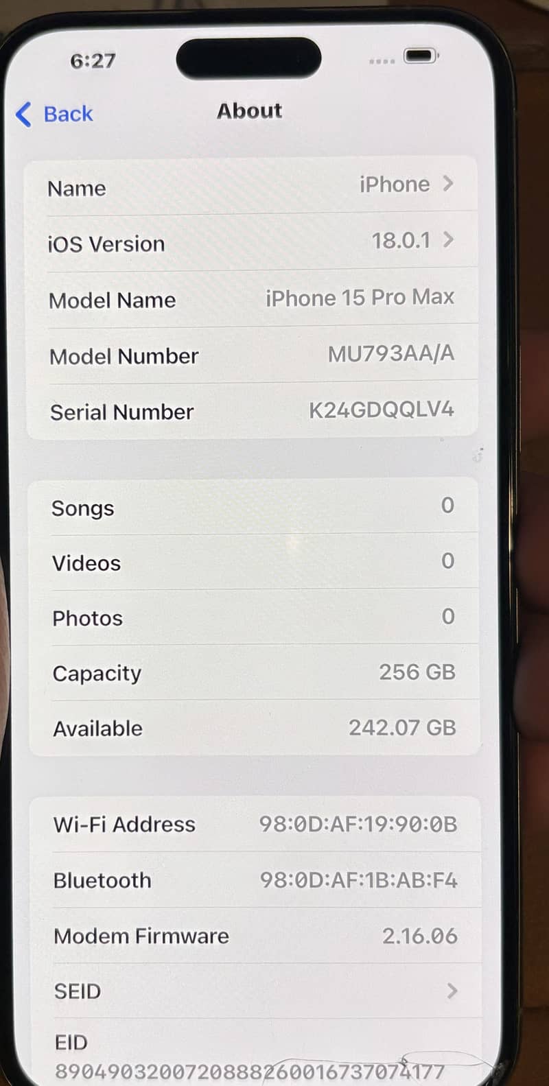 Iphone 15 Pro Max 256gb PTA Approved 4