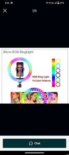 Ring light with 12 color's in 100% good condition in RS 2300