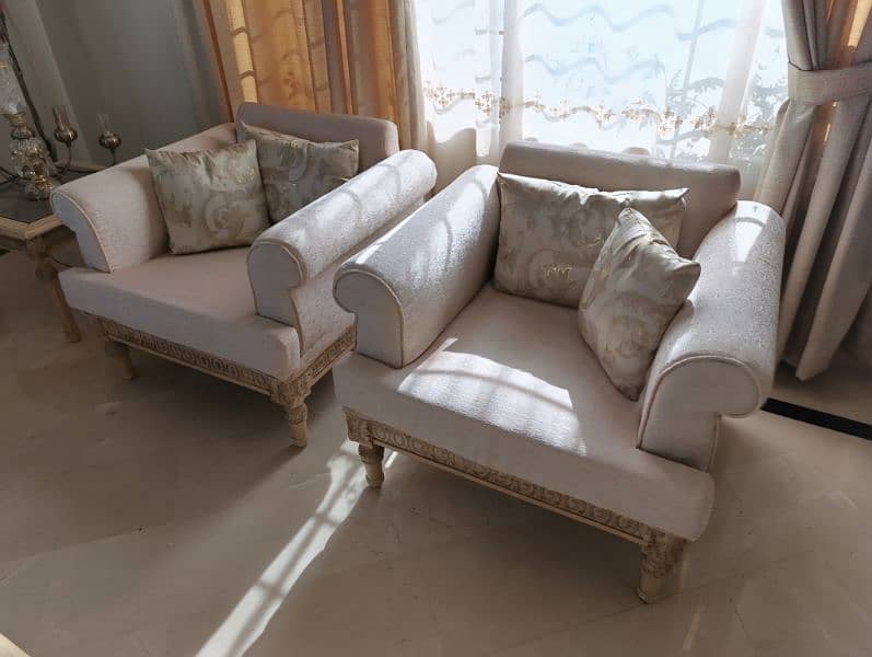 Drawing Room sofa set with dewan (N. M furnishers) 2