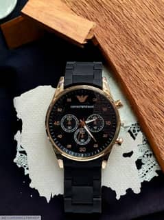 Leather watch for man