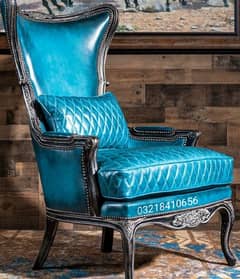 100% Genuine Leather Designer Chair