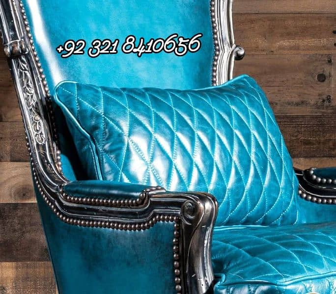 100% Genuine Leather Designer Chair 1