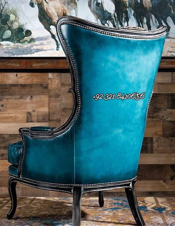 100% Genuine Leather Designer Chair 5