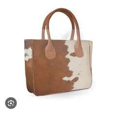 cowhide hairs on the bag