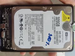 320 GB external hard disk for sale with 100% health 9/10 condition.