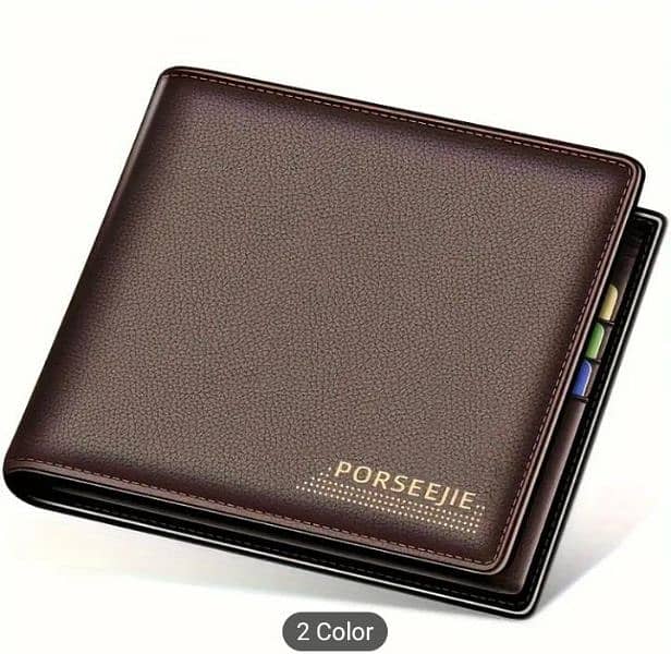 Elegant Men's Faux Leather Wallet with Card Holder -Birthday Gift 1