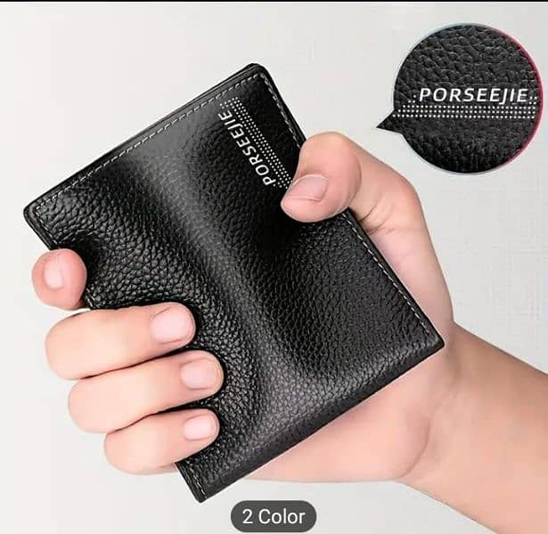 Elegant Men's Faux Leather Wallet with Card Holder -Birthday Gift 3