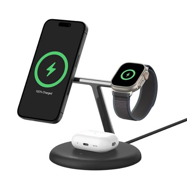 Belkin Boost Pro 3-in-1 Wireless Charger With MagSafe 15W. 2