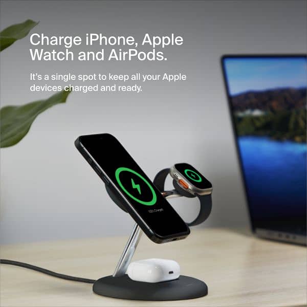 Belkin Boost Pro 3-in-1 Wireless Charger With MagSafe 15W. 18