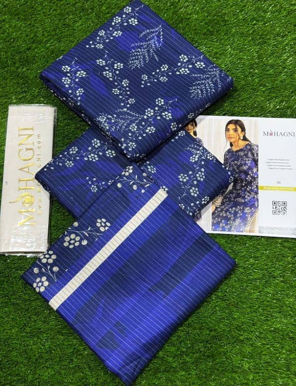 Mohagni 3 Pc Unstitched Khaddar Suit 7