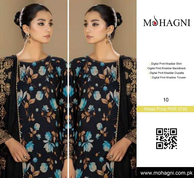 Mohagni 3 Pc Unstitched Khaddar Suit 18