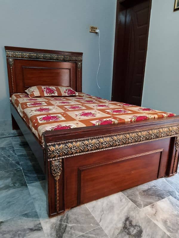 Single bed with mattress 2