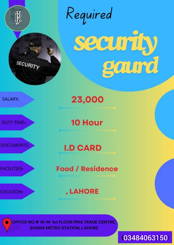 Office Work/Restaurant/Bakery/Factory/Security guard/Store/ 1