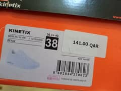 brend new kinetix white shoes size 8 number imported from Qatar