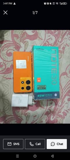 Infinix note 30 with box and charger 0